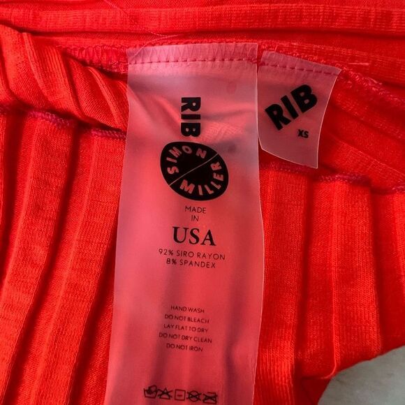 Simon Miller Janga Halter-Style ribbed bodycon stretch Midi Dress size XS NWOT - Picture 9 of 11